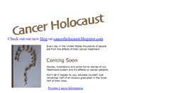 Desktop Screenshot of cancerholocaust.com